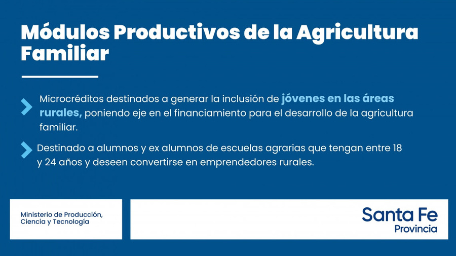 Abren las inscripciones para Módulos Productivos de la Agricultura Familiar