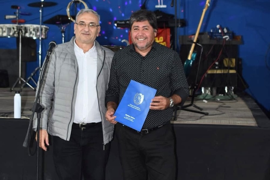 Calvo participó de los 87 años del Club Atlético Peñarol