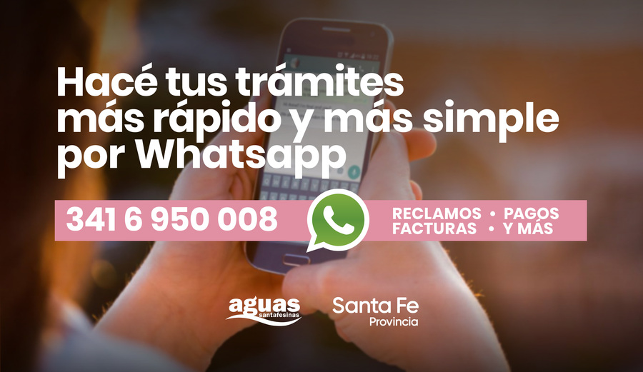 Aguas Santafesinas suspende la atención presencial a usuarios en toda su área de servicios
