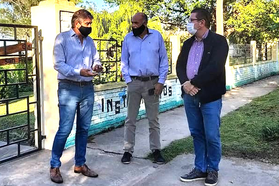 San Justo: Borla y Bastía recorrieron localidades del departamento