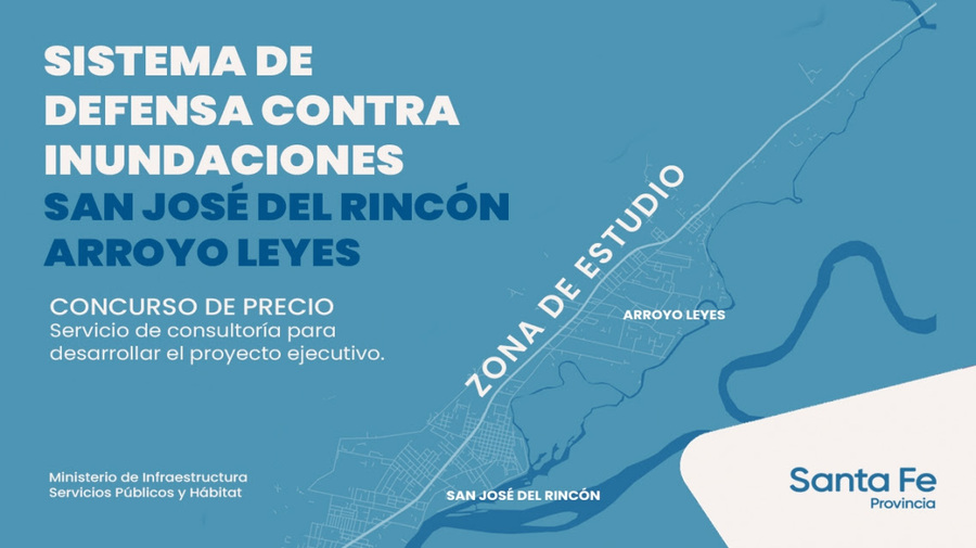 La provincia proyecta las obras del sistema de defensa contra inundaciones en San José del Rincón y Arroyo Leyes