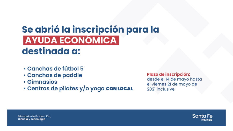La provincia recuerda que hay plazo hasta mañana 21 de mayo para tramitar la Asistencia Económica de Emergencia a los sectores afectados por la pandemia