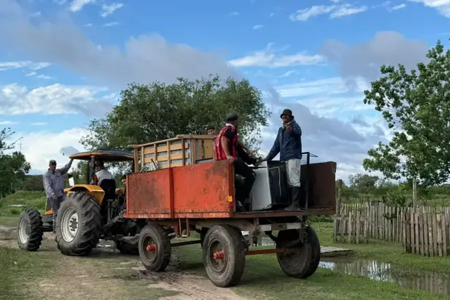 La creciente en Las Toscas ya afecta a 17 familias: cuatro fueron evacuadas