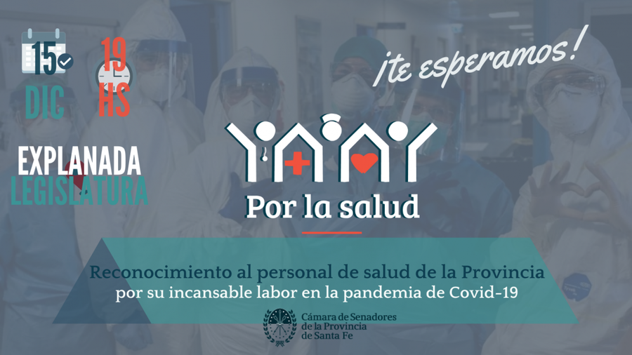 El Senado reconocerá al personal de la Salud de la Provincia de Santa Fe