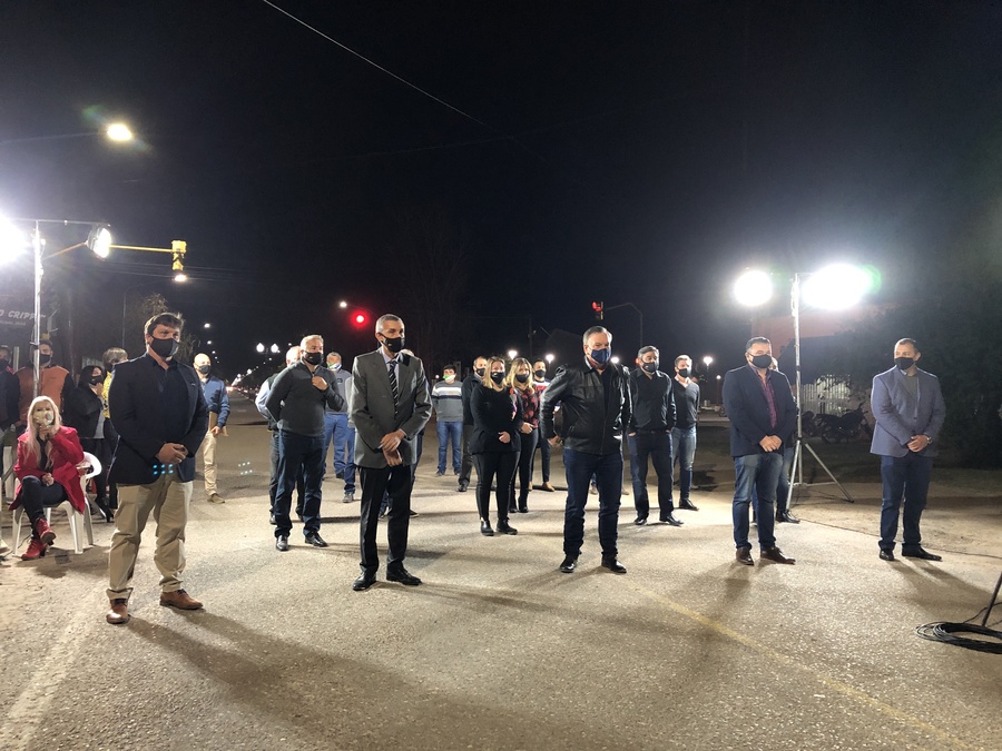 En la ciudad de San Cristóbal se inauguró la nueva iluminación Led de la ciclovía “Hugo Crippa”