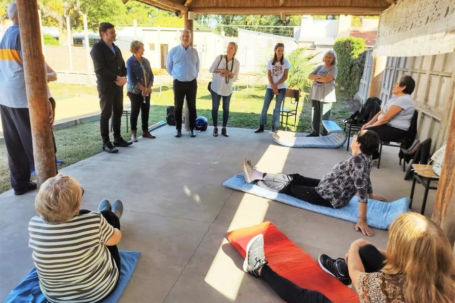Calvo visitó las colonias de vacaciones para adultos mayores de PAMI en Tacural y Ataliva