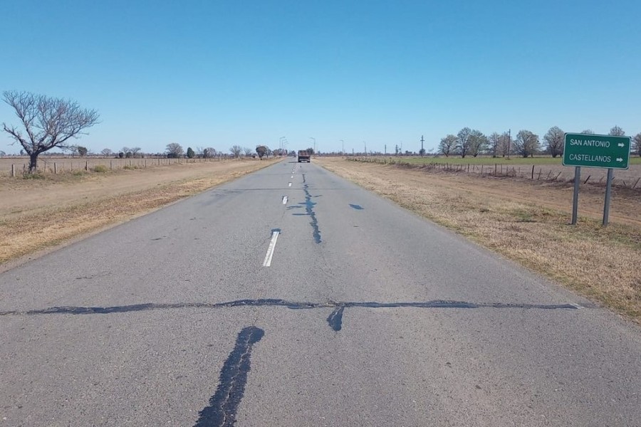 Comienza el fresado para la repavimentación de la Ruta 70