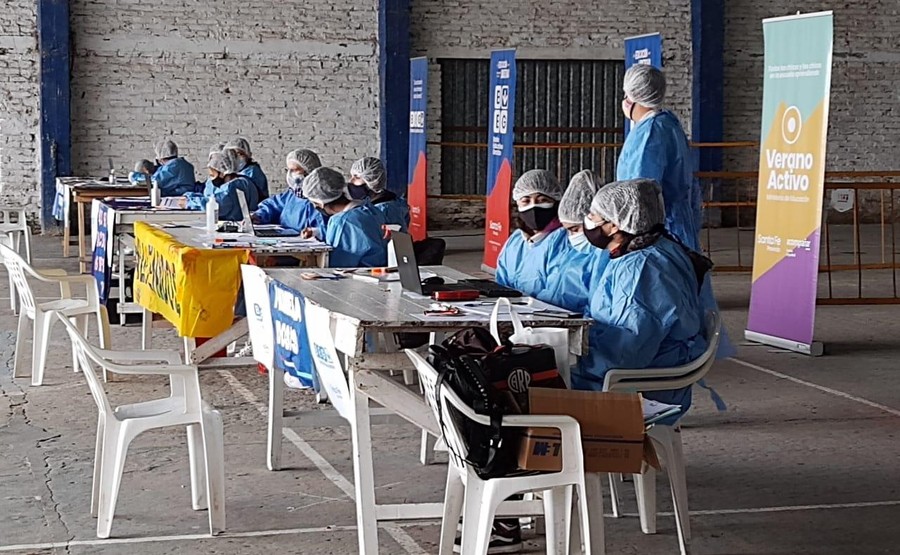 Vera: nuevo vacunatorio instalado en Club Platense Porvenir