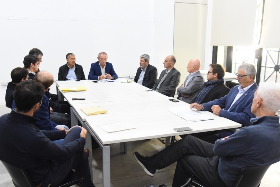 Pusineri y Costamagna se reunieron con representantes empresariales de San Lorenzo