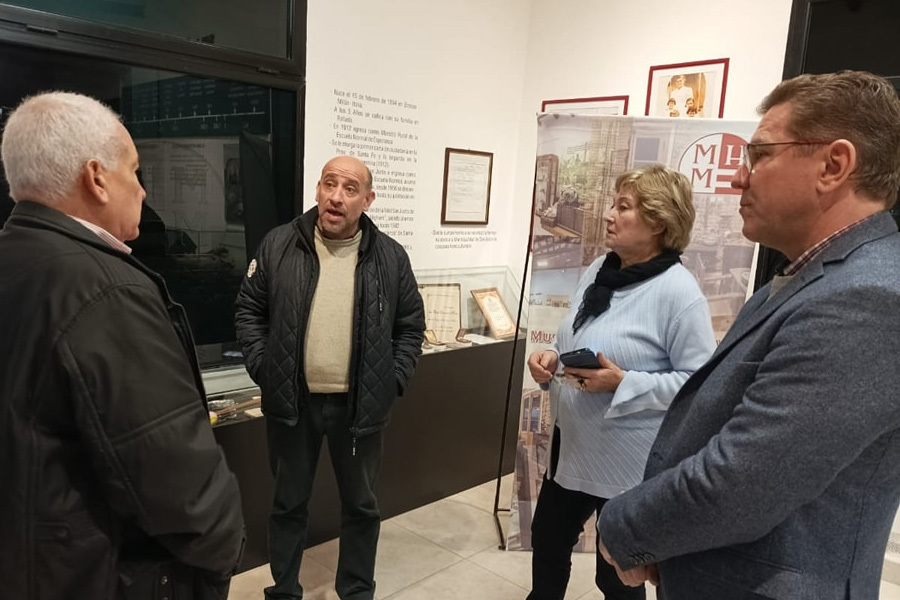 Rodrigo Borla junto a las instituciones del departamento San Justo