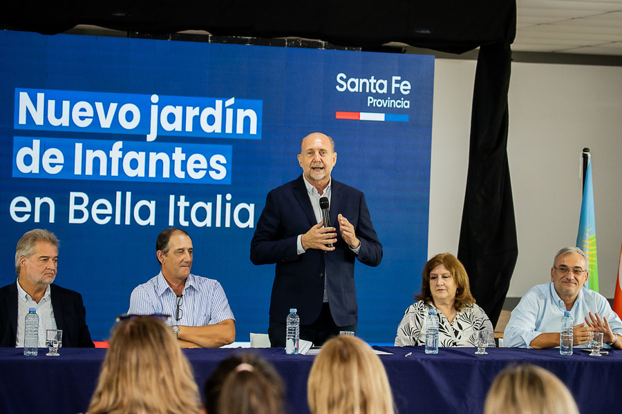 Perotti participó de la licitación para la construcción de un Jardín de Infantes en Bella Italia