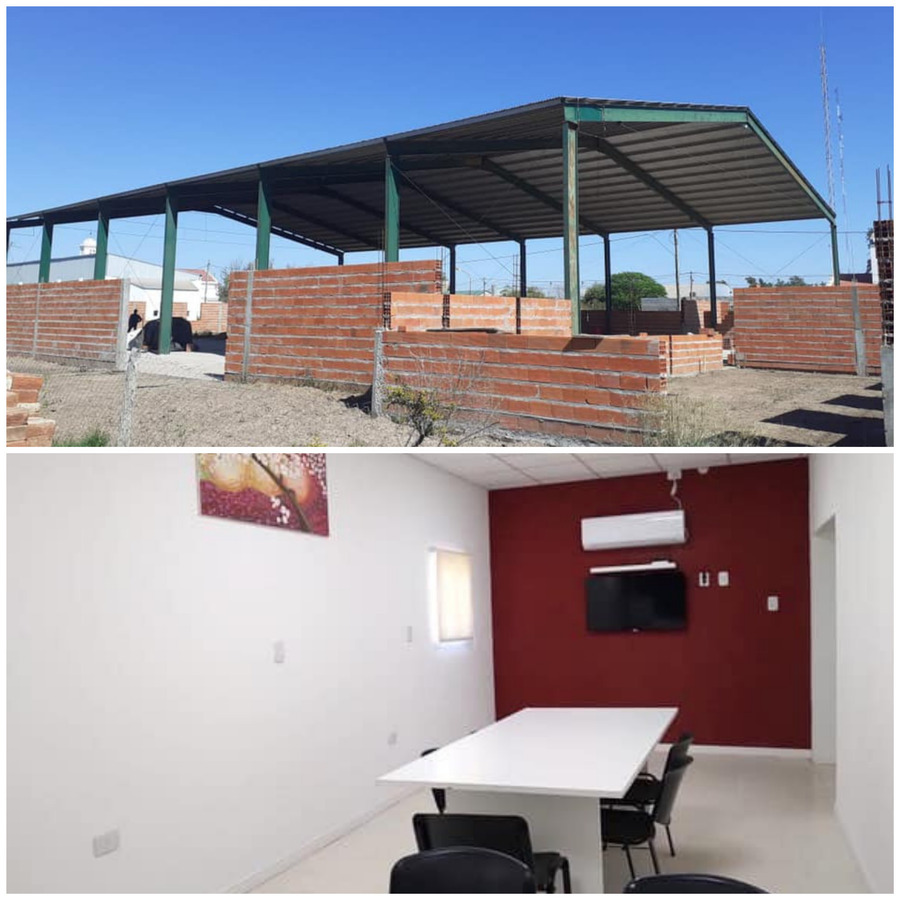 Gramajo celebró los avances en obras de instituciones de Villa Minetti y Pozo Borrado