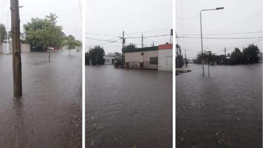 En Coronda, cayeron 78 milímetros en una hora y provocó anegamientos