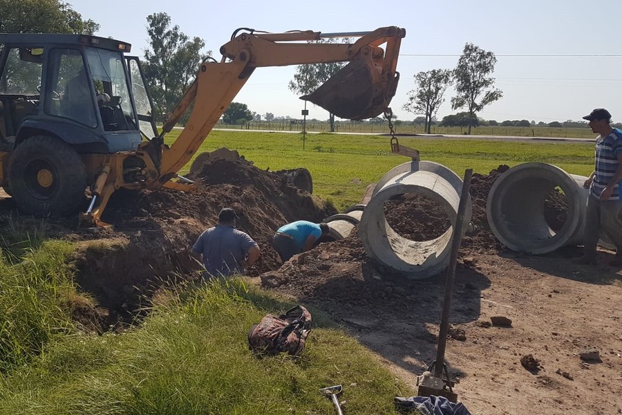 Se intensificaron las tareas desagües y cambio de tubos de alcantarilla en San Cristóbal