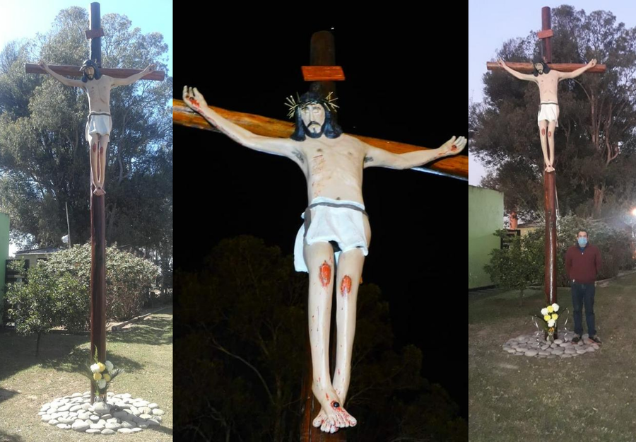 Cayastá ya tiene su Cristo costero