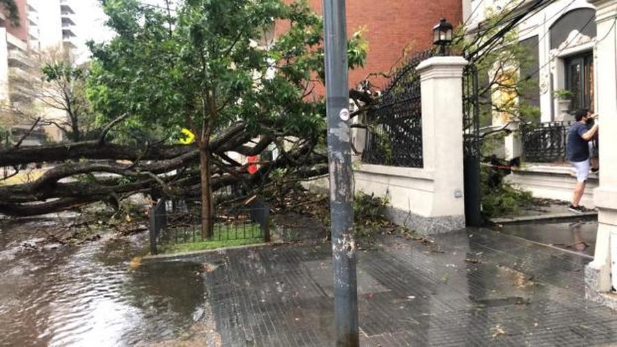 Rigen dos alertas por vientos fuertes y tormentas para el centro y sur de la provincia