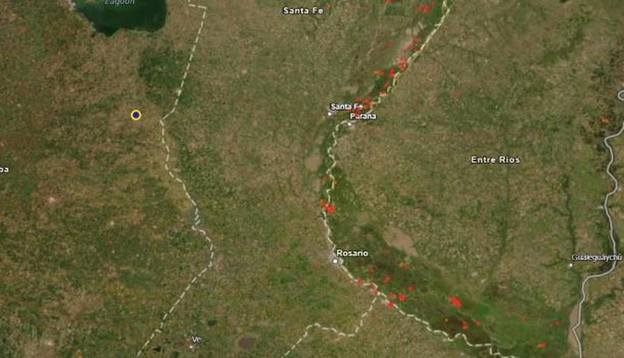 Santa Fe, Entre Ríos, San Luis y Tucumán continúan con focos activos de incendios forestales