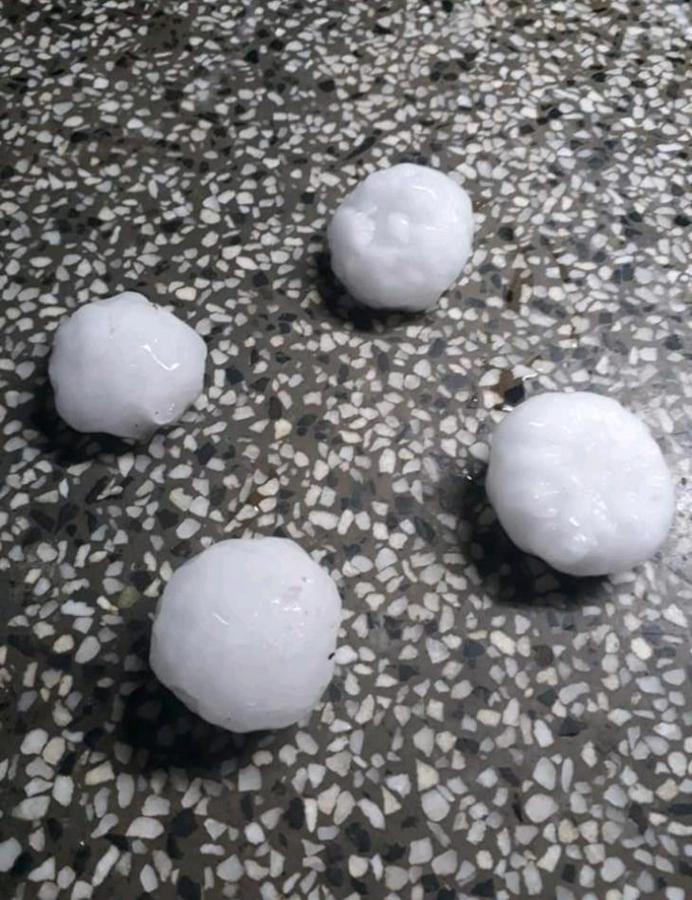 La piedra castigó a San Cristóbal, tras el temporal que se produjo en el norte de la provincia